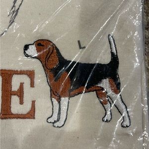 Beagle Embroidered T-Shirt NWT